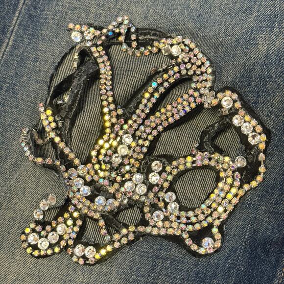 Stella McCartney Crystal Embellished Medium Wash Denim Jeans Size 30 - Picture 12 of 16